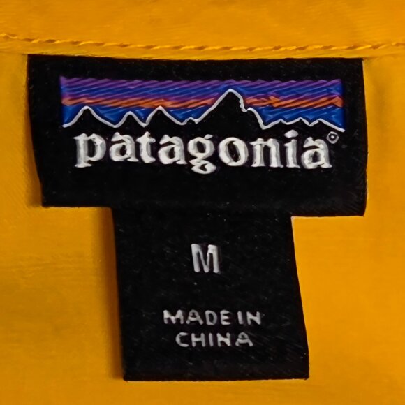 Patagonia Work Wear Golden Yellow Floral Pockets Dress - Size Medium - Picture 6 of 8